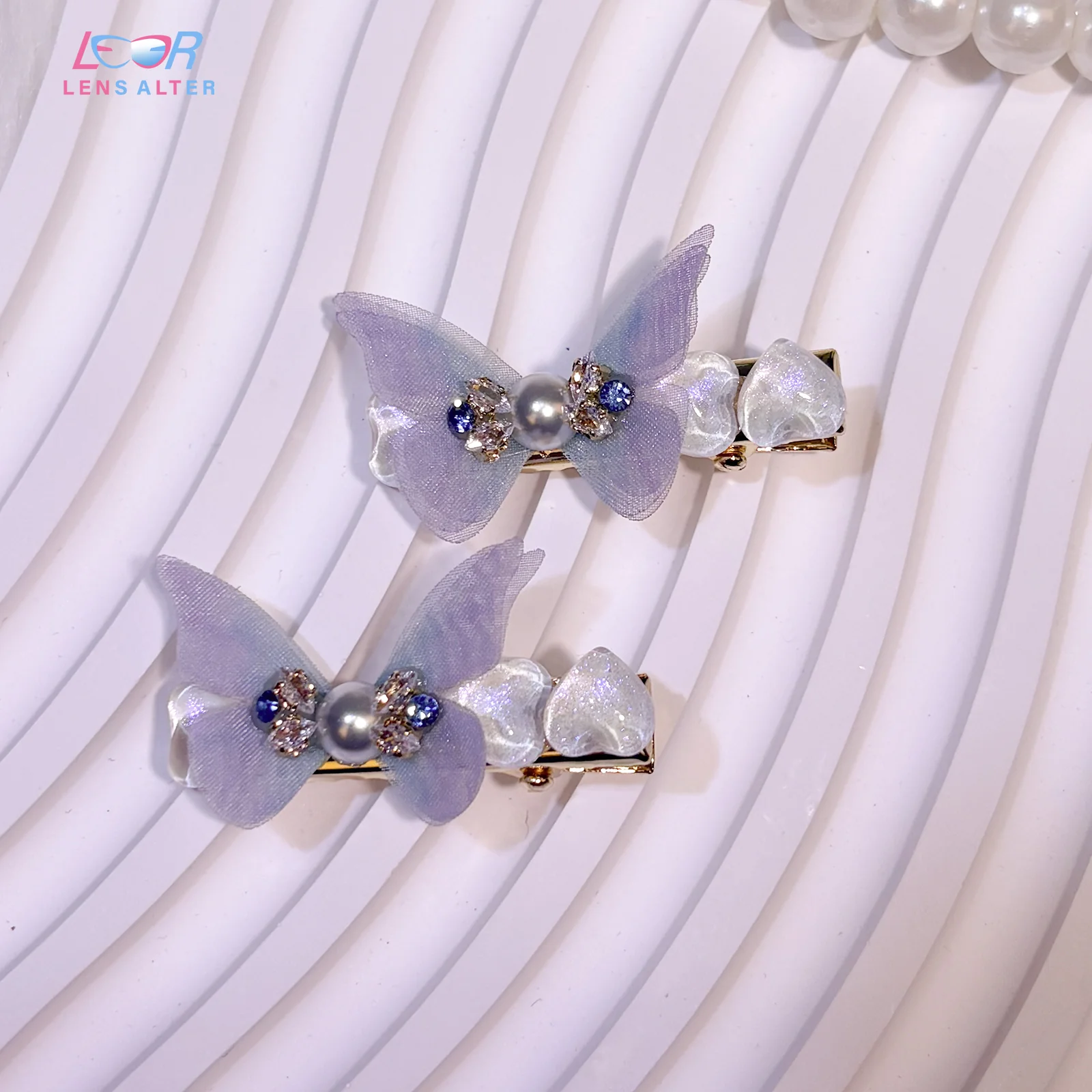 Blue Butterfly Hair Clip